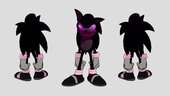 2017 X de creepypasta de Sonic con dos estilos normal y corrupto efecto caricatura